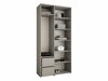 Vaatekaappi Hartford 571 (Valkoinen)