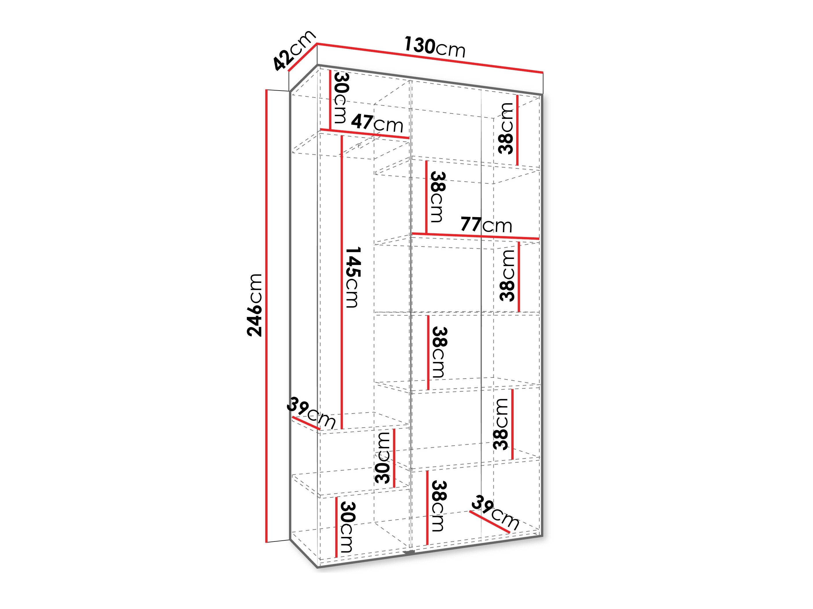 Vaatekaappi Hartford 571 (Kashmir)