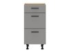 Modulaarinen kaappi vetolaatikoilla Ati Grey 103