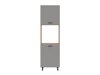 Modulaarinen kaappi sisäänrakennetuille laitteille Ati Grey 113