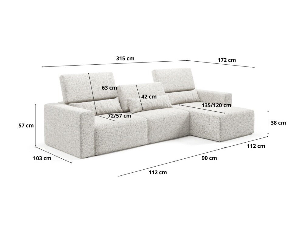 Moduulikulmasohva Virorle 100 (Puente 52)