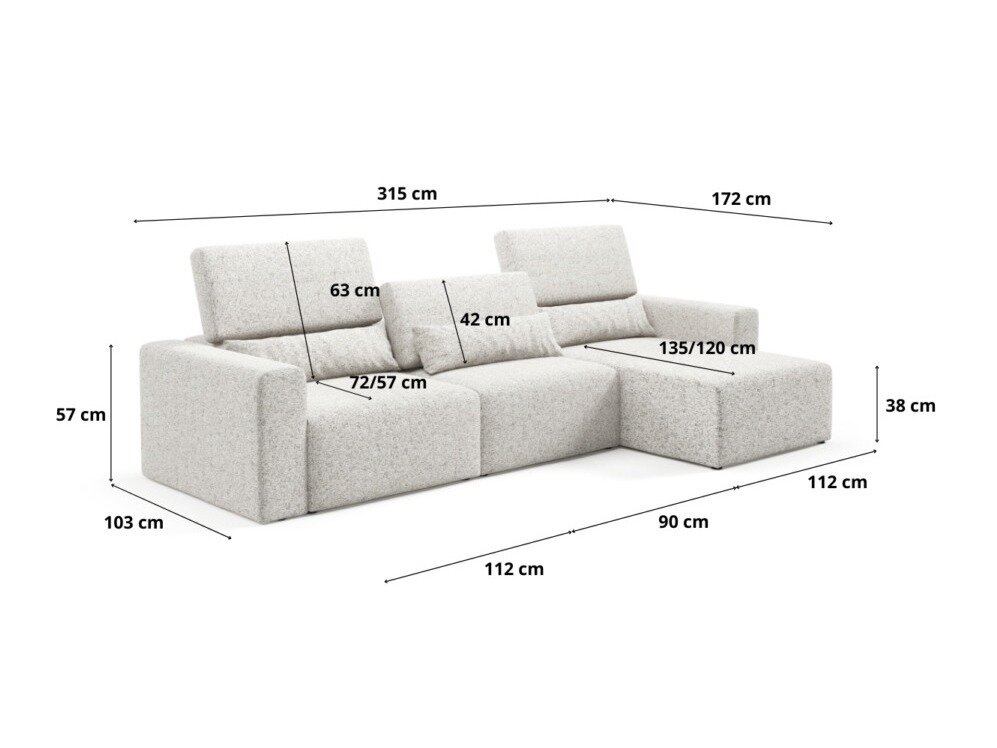 Moduulikulmasohva Virorle 100 (Puente 03)