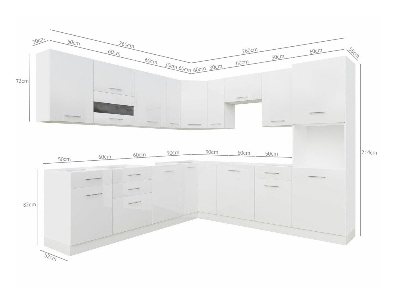 Moduulikeittiöryhmä Tiffa White 150