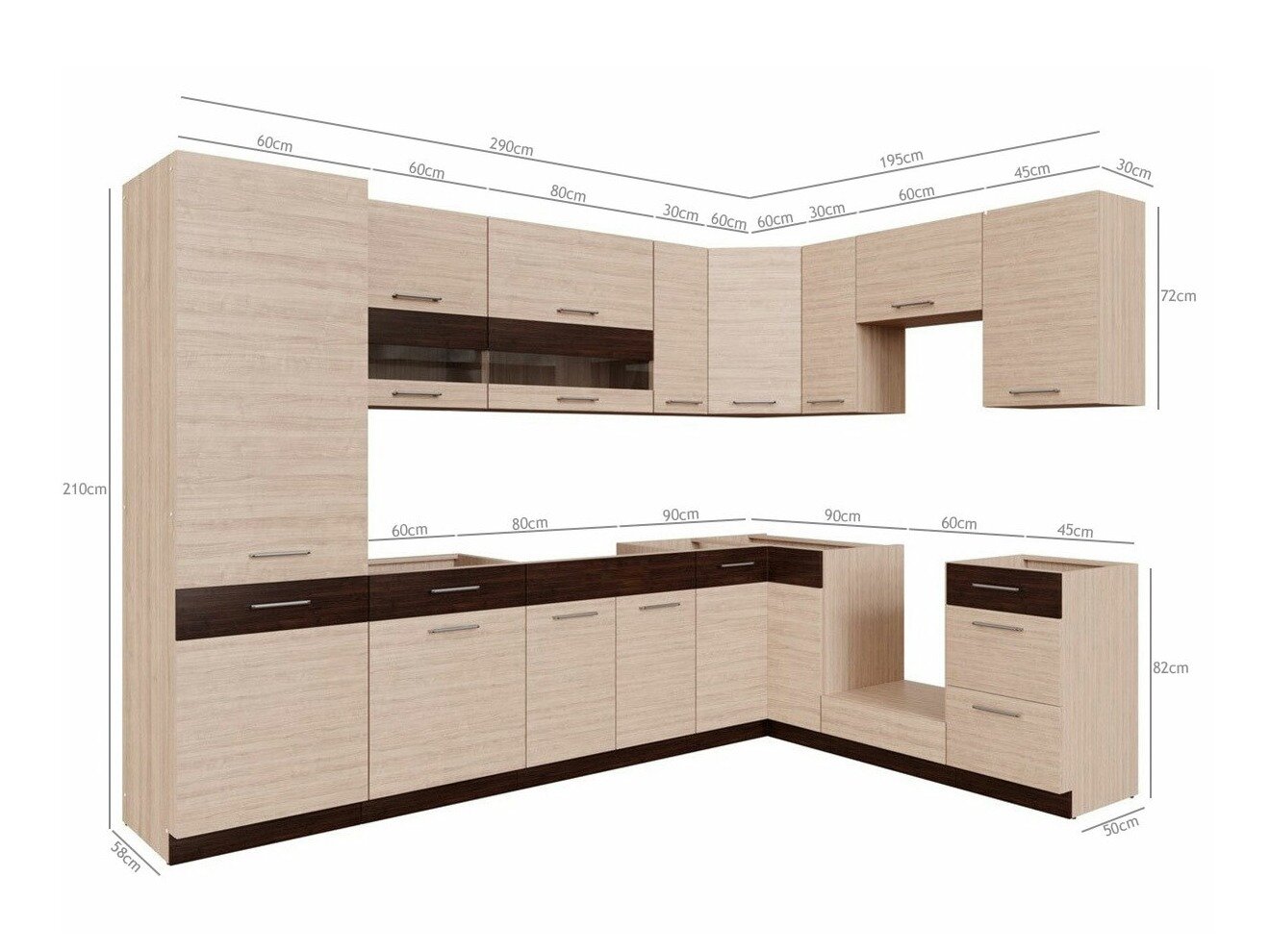 Modular kitchen set Mode Light 129