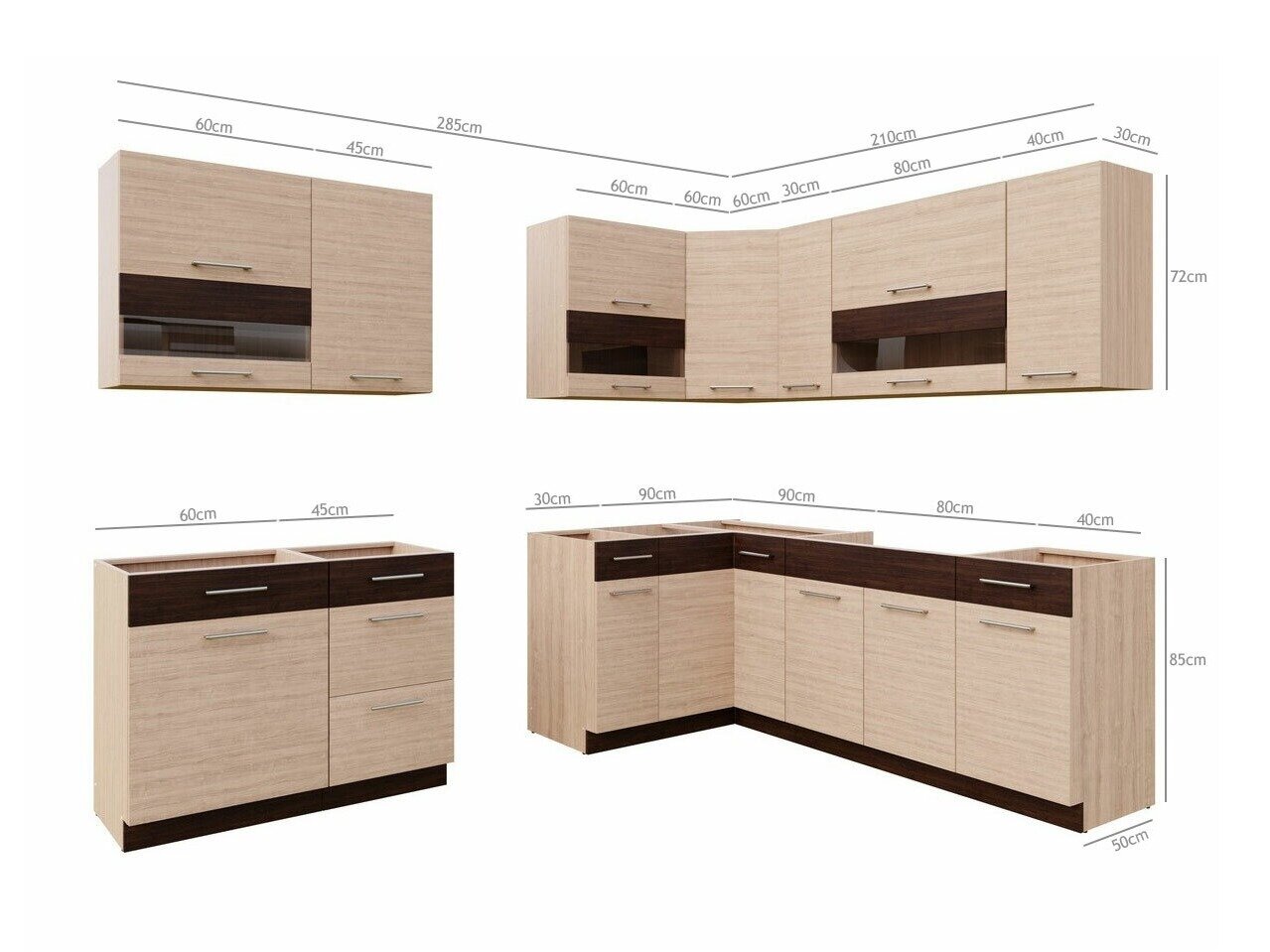 Modular kitchen set Mode Light 130
