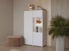 Bookcase Baletu 108 (White + Oak)