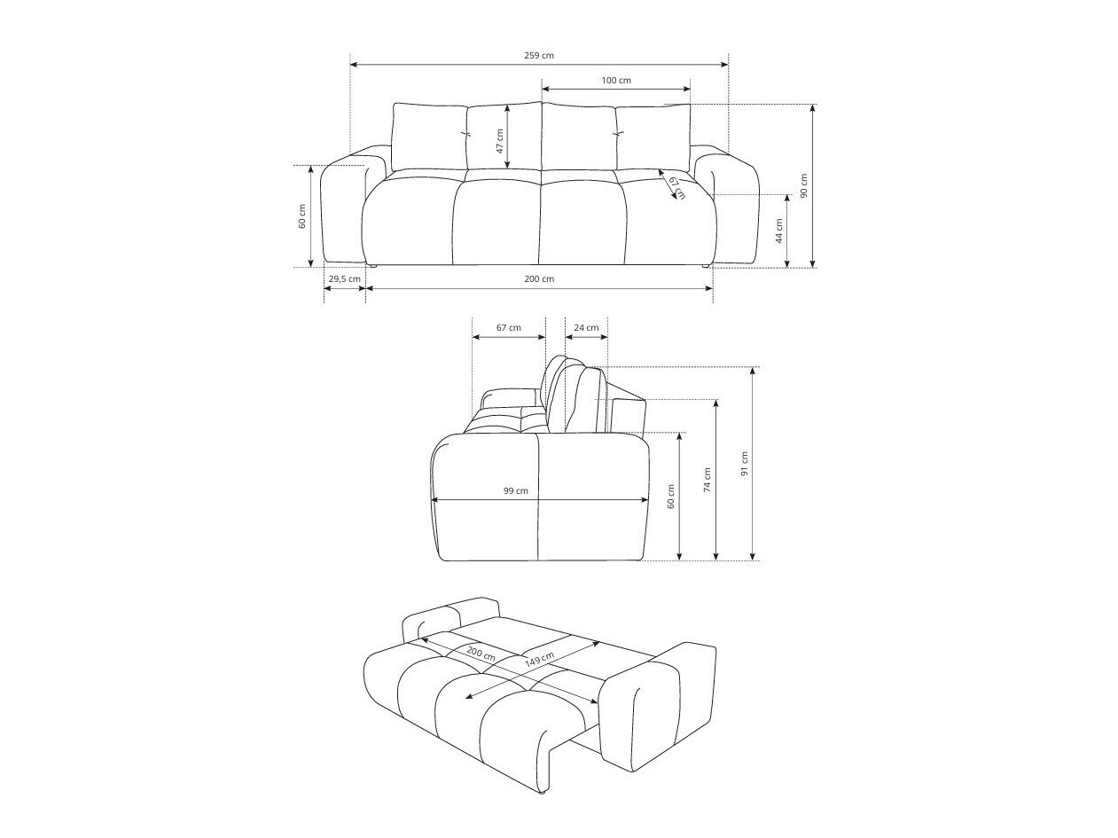 Vuodesohva Kingston 154 (Flow 01)