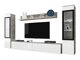 Olohuonesetti Mirfivo 101 (Betoni + Kiiltävä valkoinen)
