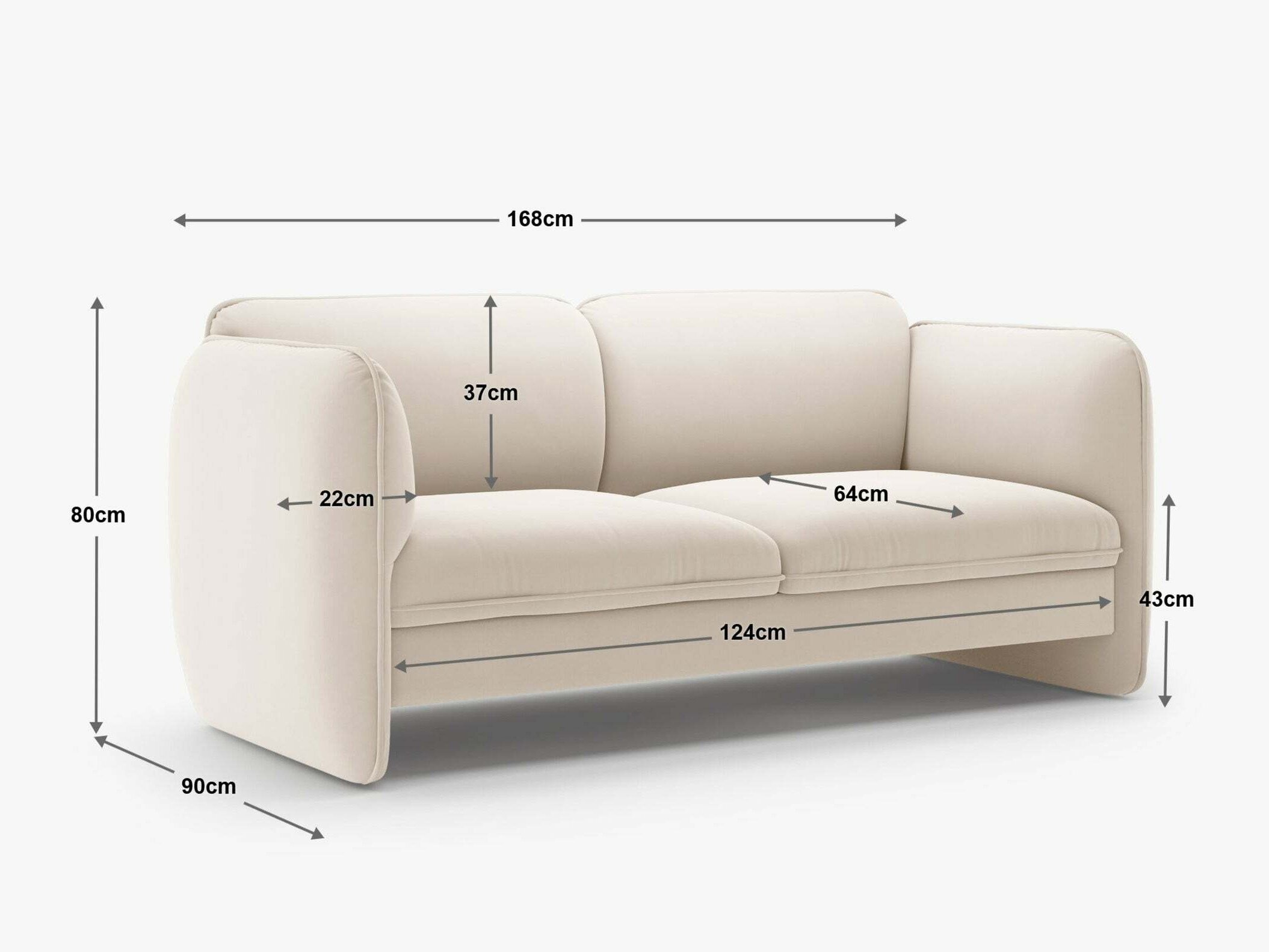 Sohva Romsero 101 (Magic Velvet 2299)