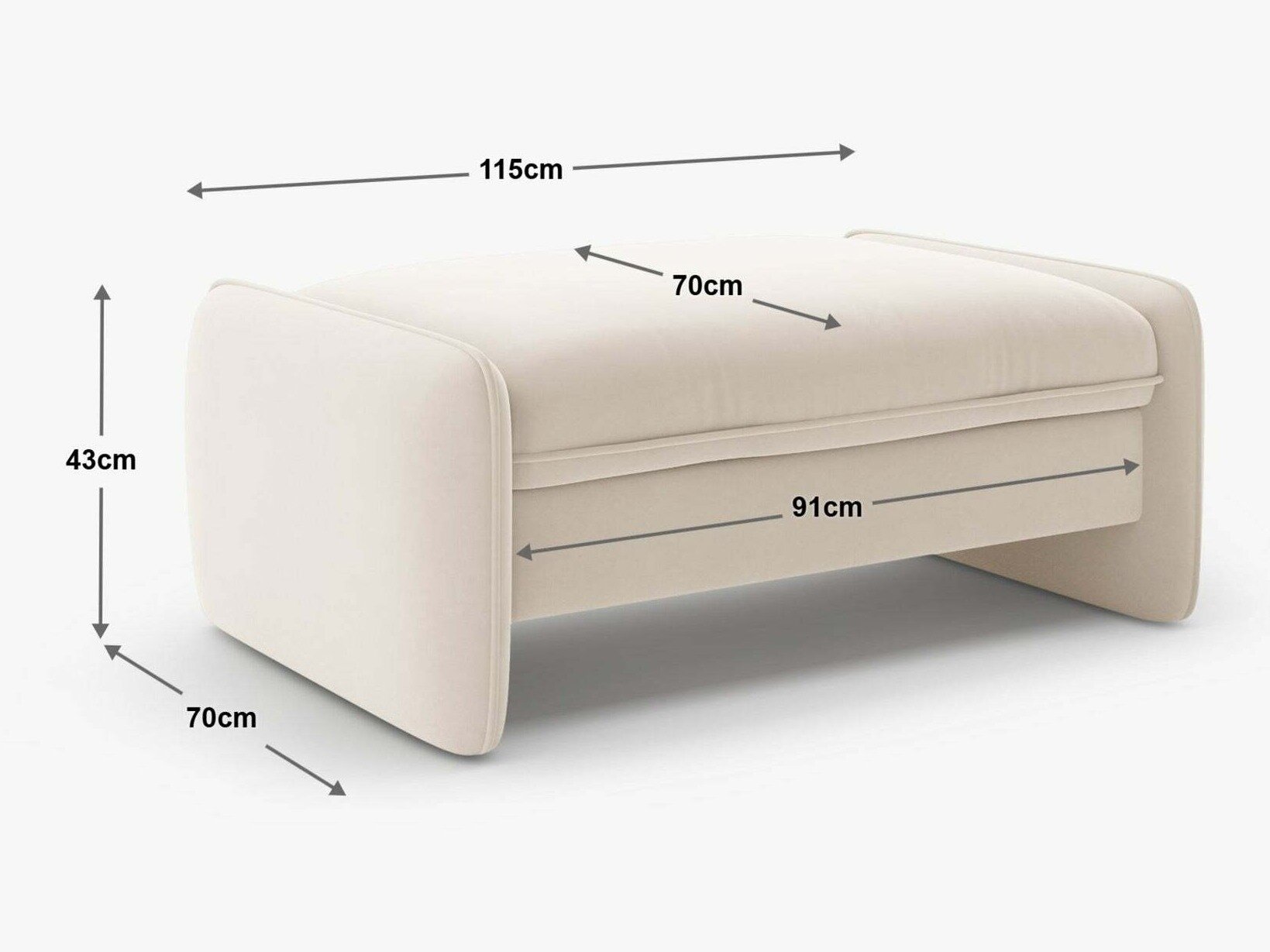 Verhoiltu penkki Romsero 103 (Silencio 72)