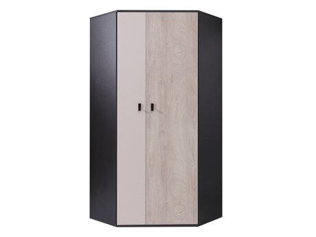 Kulmavaatekaappi Camteso 100 (Musta + Tammi + Beige)