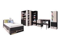 Lastenhuonesetti Camteso 115 (Musta + Tammi + Beige)