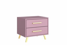 Yöpöytä Rosa (Violetti + Kultainen)