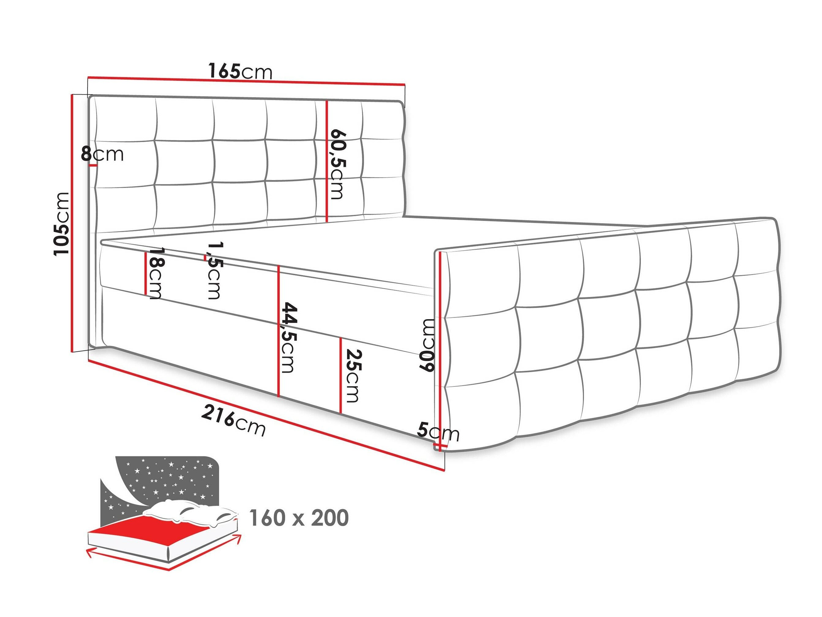 Jenkkisänky Memphis 113 (Rico 01)