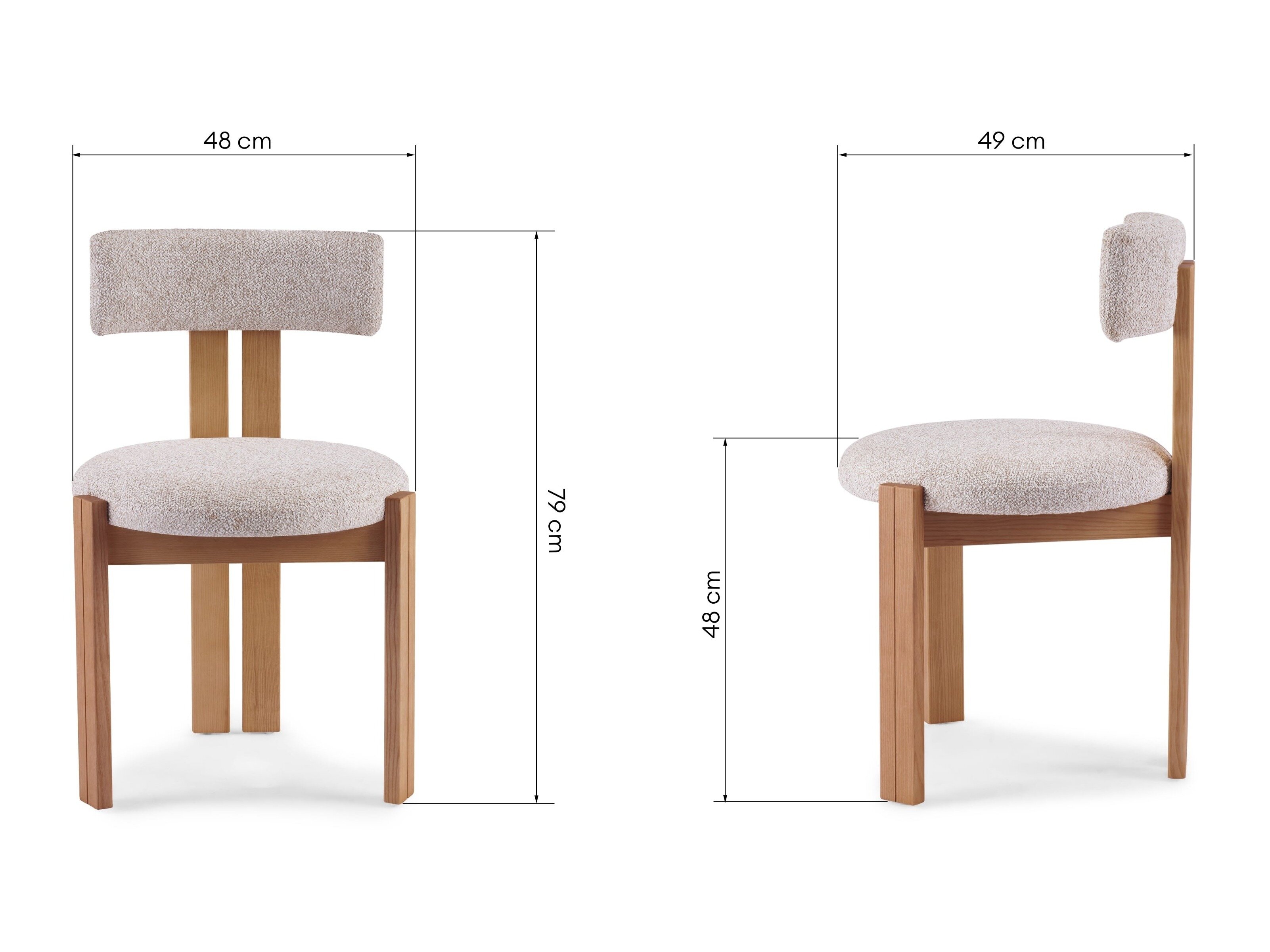 Tuoli Burleson 547 (Beige + Vaaleanruskea)