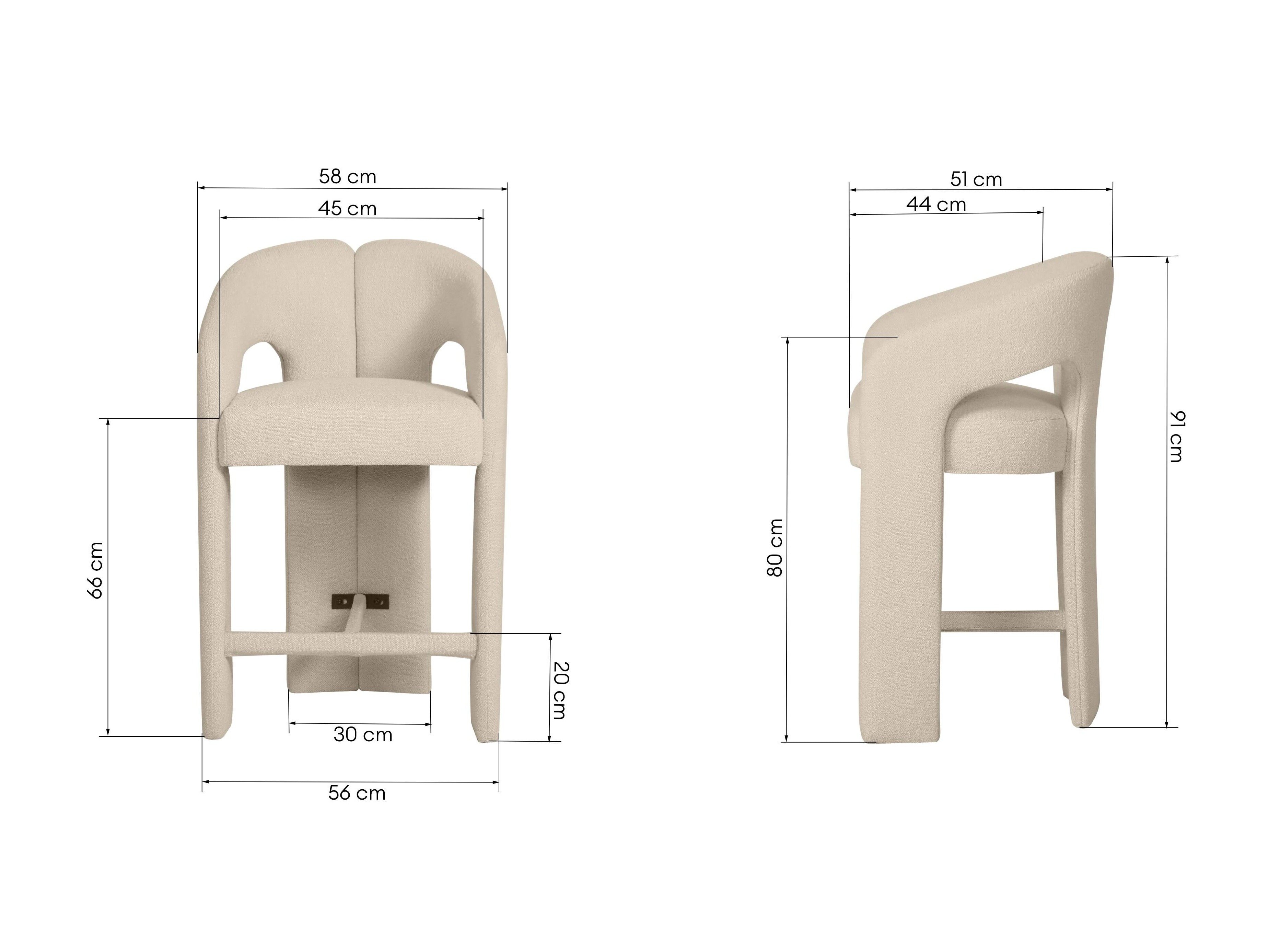 Baarituoli Burleson 566 (Beige)