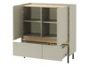 Huonekalusetti Fiosono 115 (Beige + Vaalea tammi)