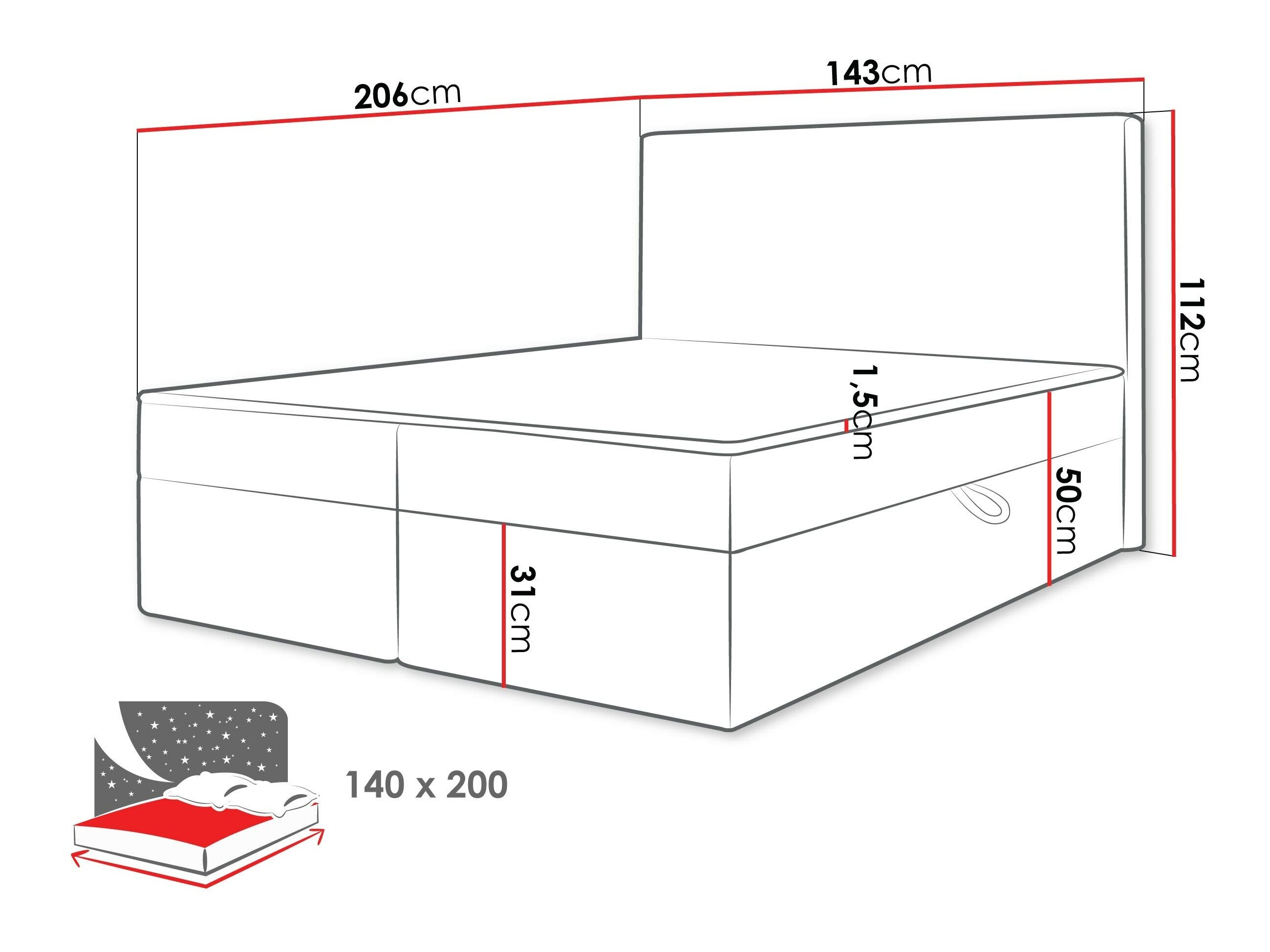 Jenkkisänky Comfivo Arbitas (Ambience 02)