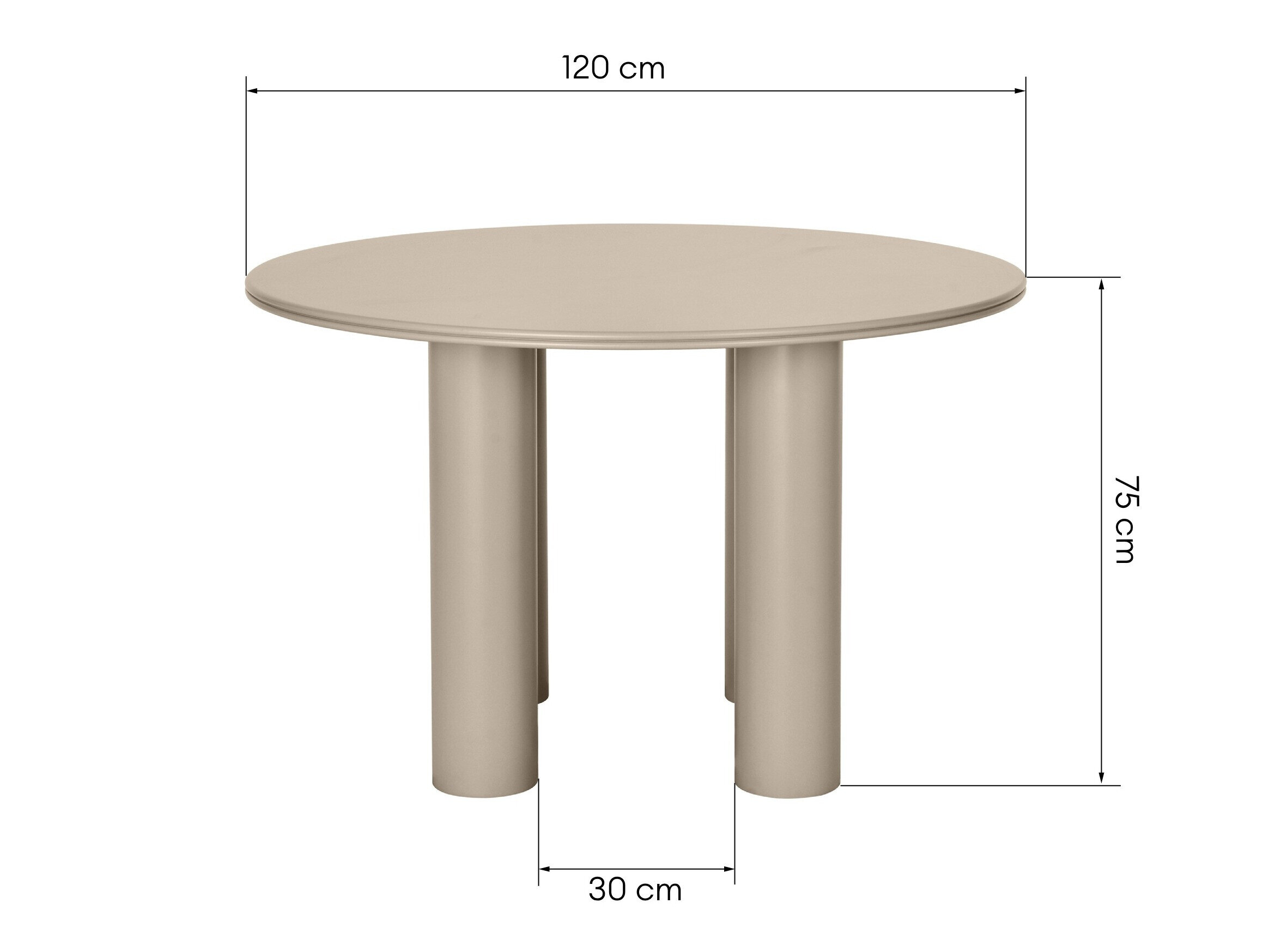 Pöytä Burleson 593 (Beige)