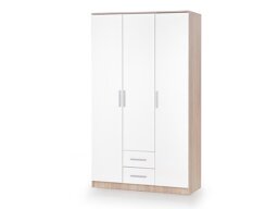 Wardrobe Cirveso 113 (Sonoma oak + Glossy white)