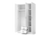 Wardrobe Cirveso 113 (Sonoma oak + Glossy white)