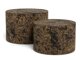Nest of coffee tables Norsica 800 (Brown marble)