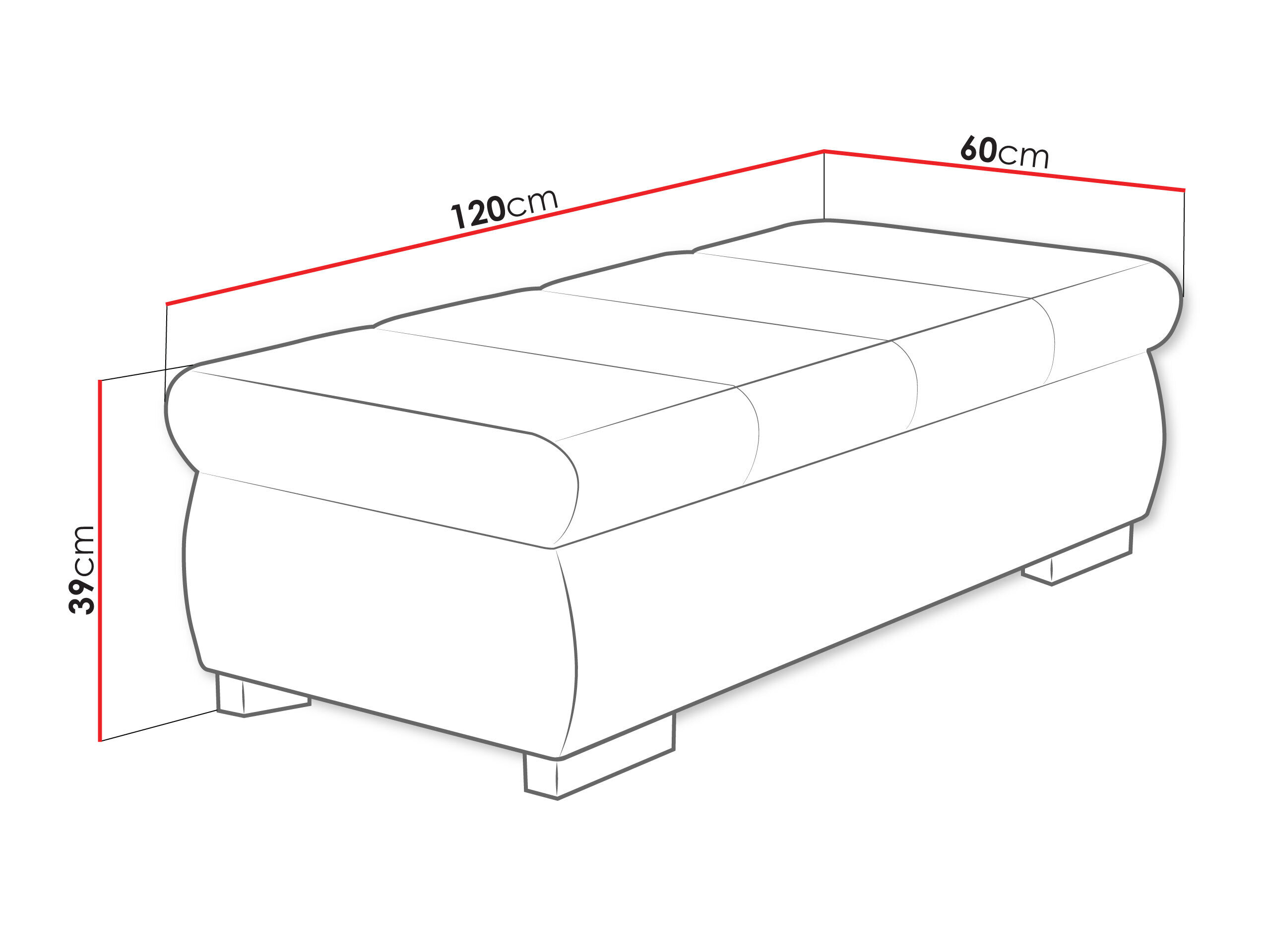 Upholstered bench Comfivo Olivetum II (Rico 01)