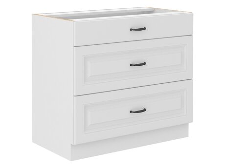 Modulaarinen kaappi vetolaatikoilla Retro White 120