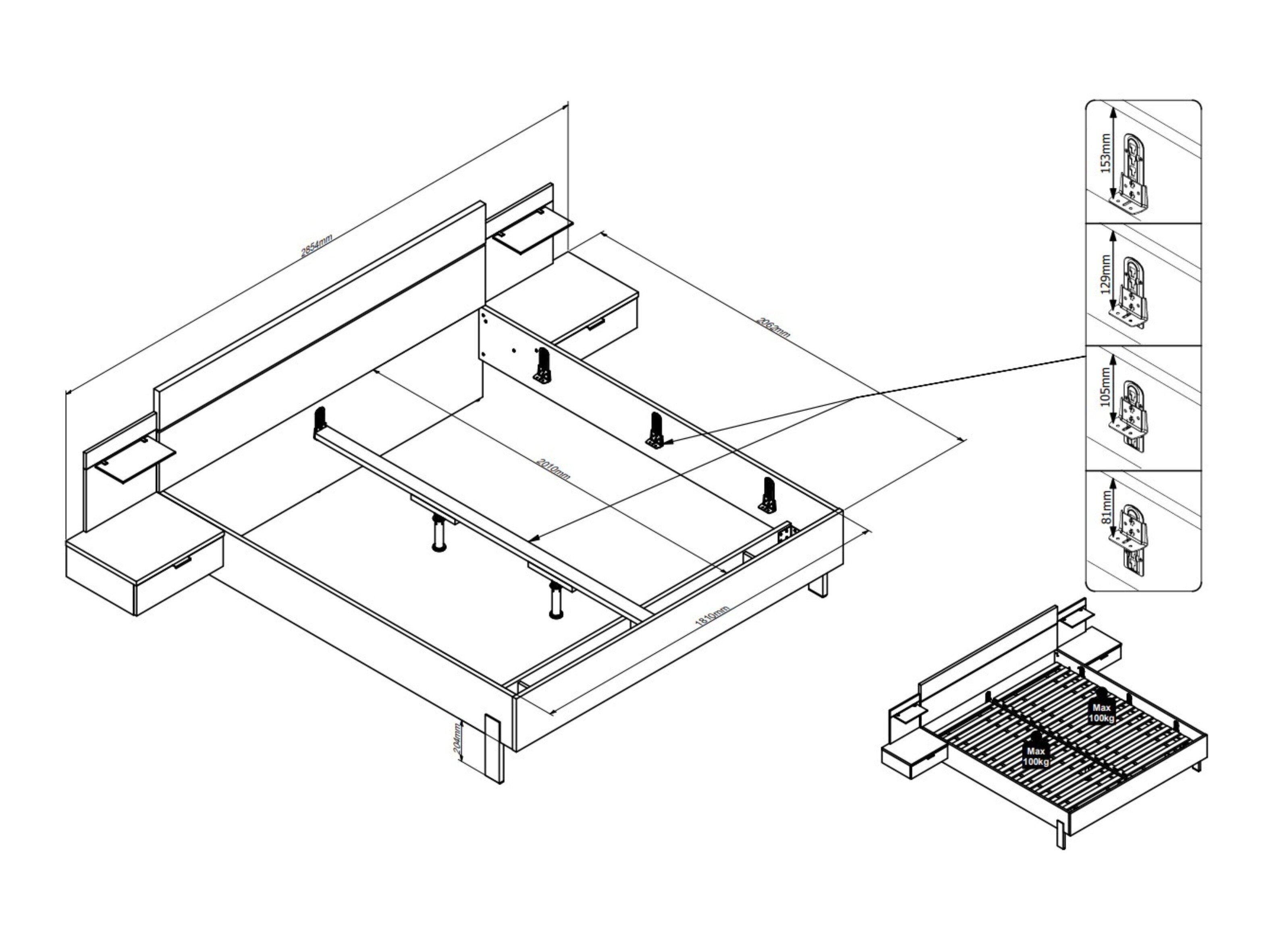 Bed Testolo 101