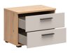 Bedside table Livcali 100 (Artisan oak + Cashmere)