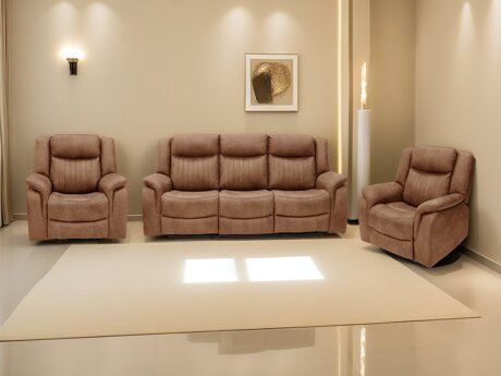 Upholstered furniture set Odelori 103 (Brown)
