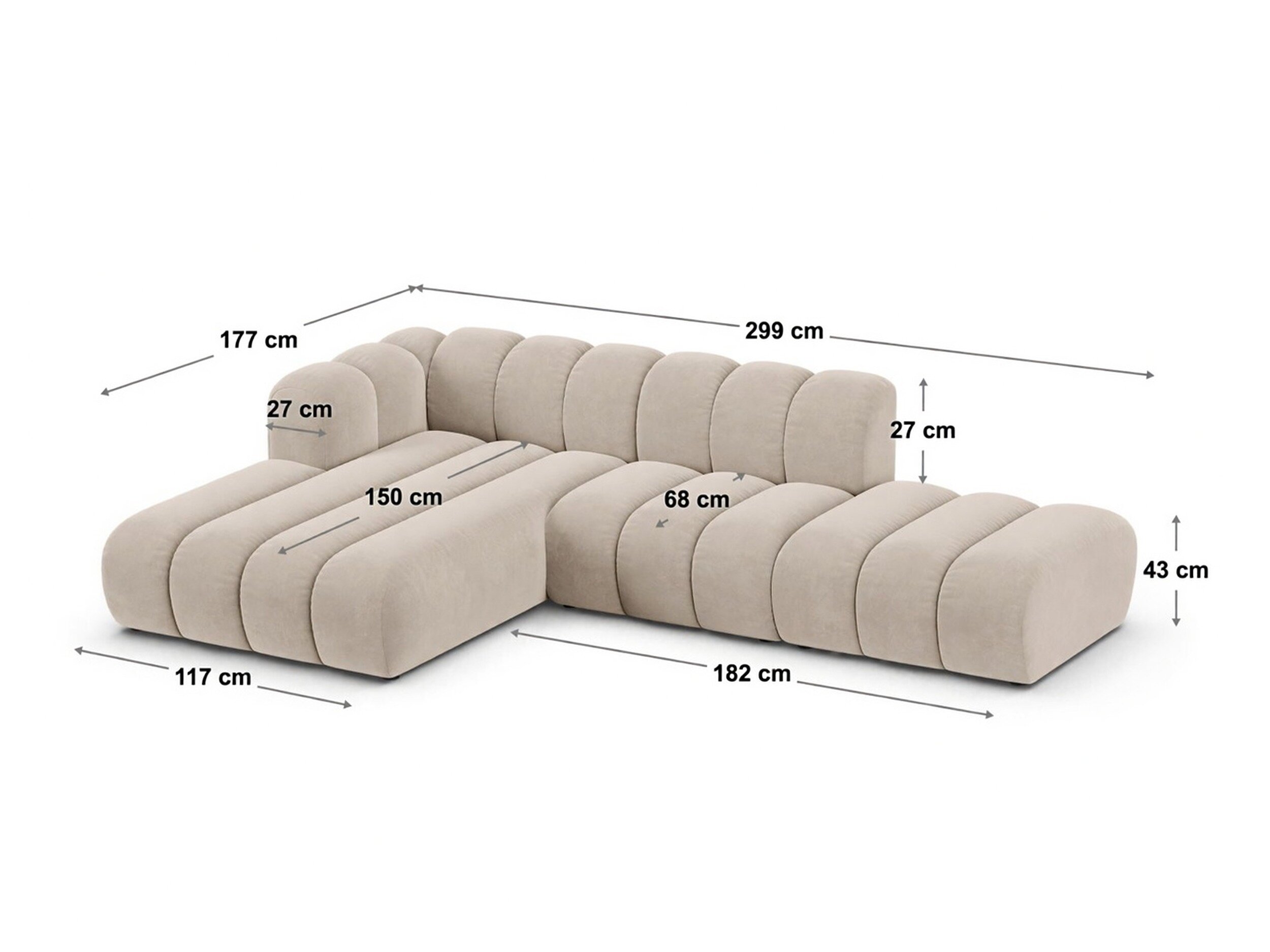 Moduulikulmasohva Cirleve 105 (Baloo 2073)