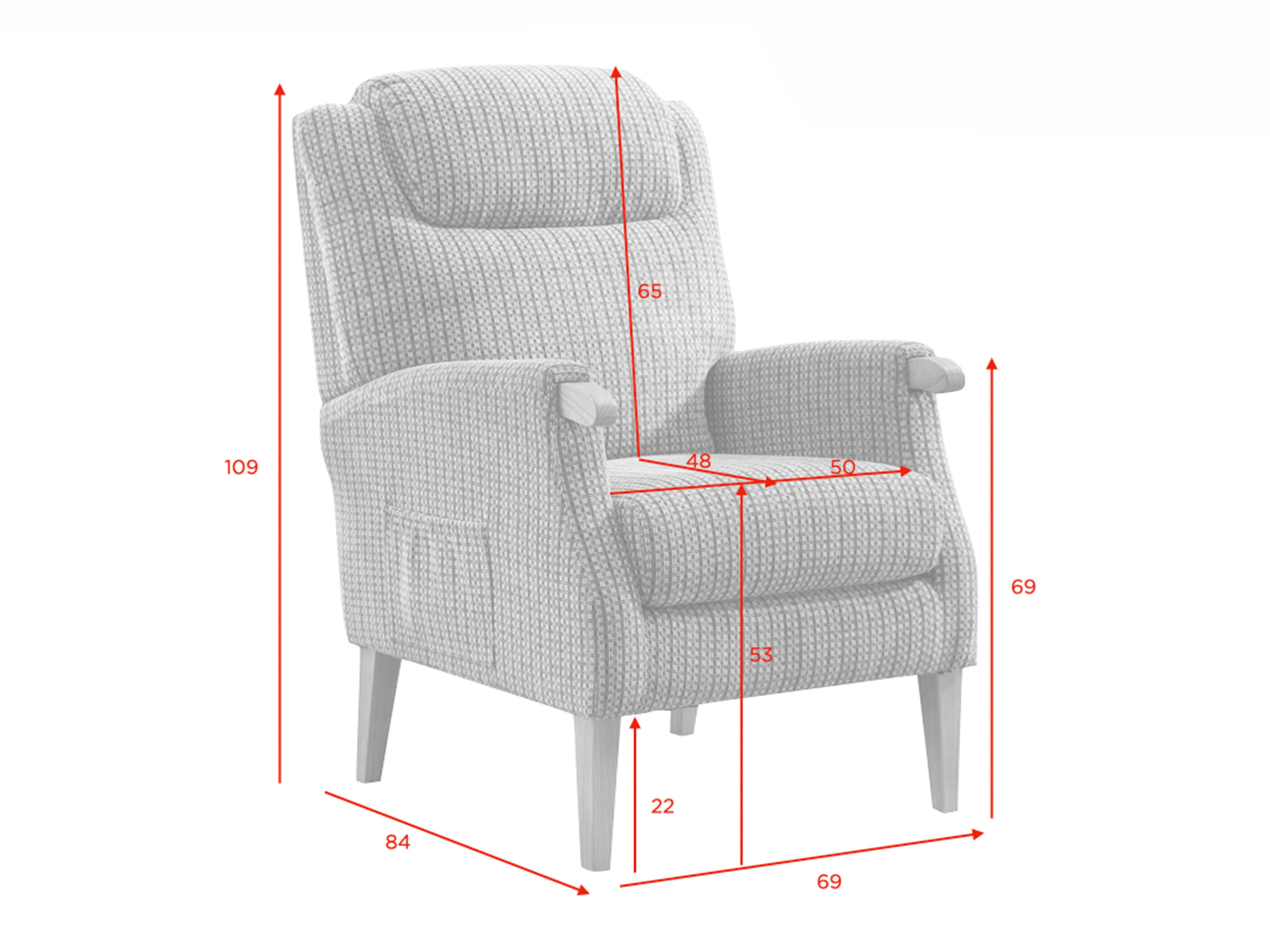 Armchair Anaheim 109 (Light brown)