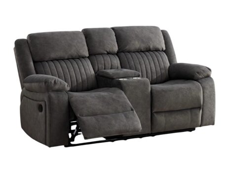 Recliner sofa Lufero 102 (Dark grey)