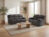 Sofa recliner Lufero 103 (Dark grey)