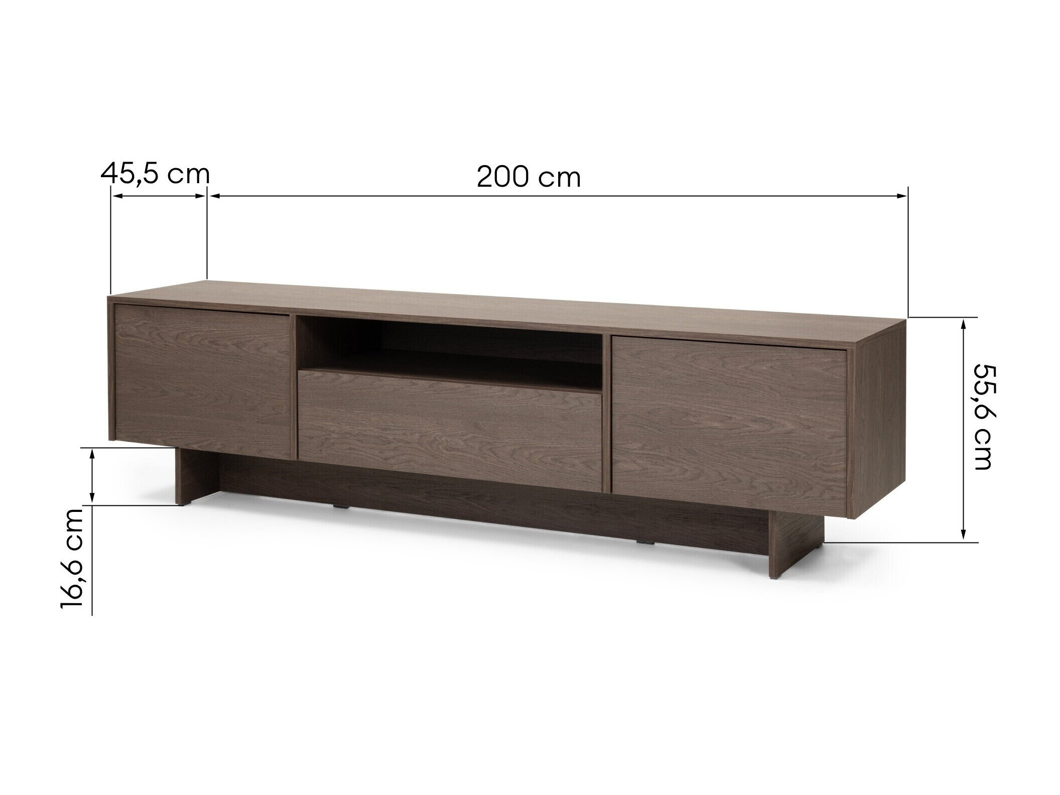 TV-taso Sosone 103 (Tumma puu)