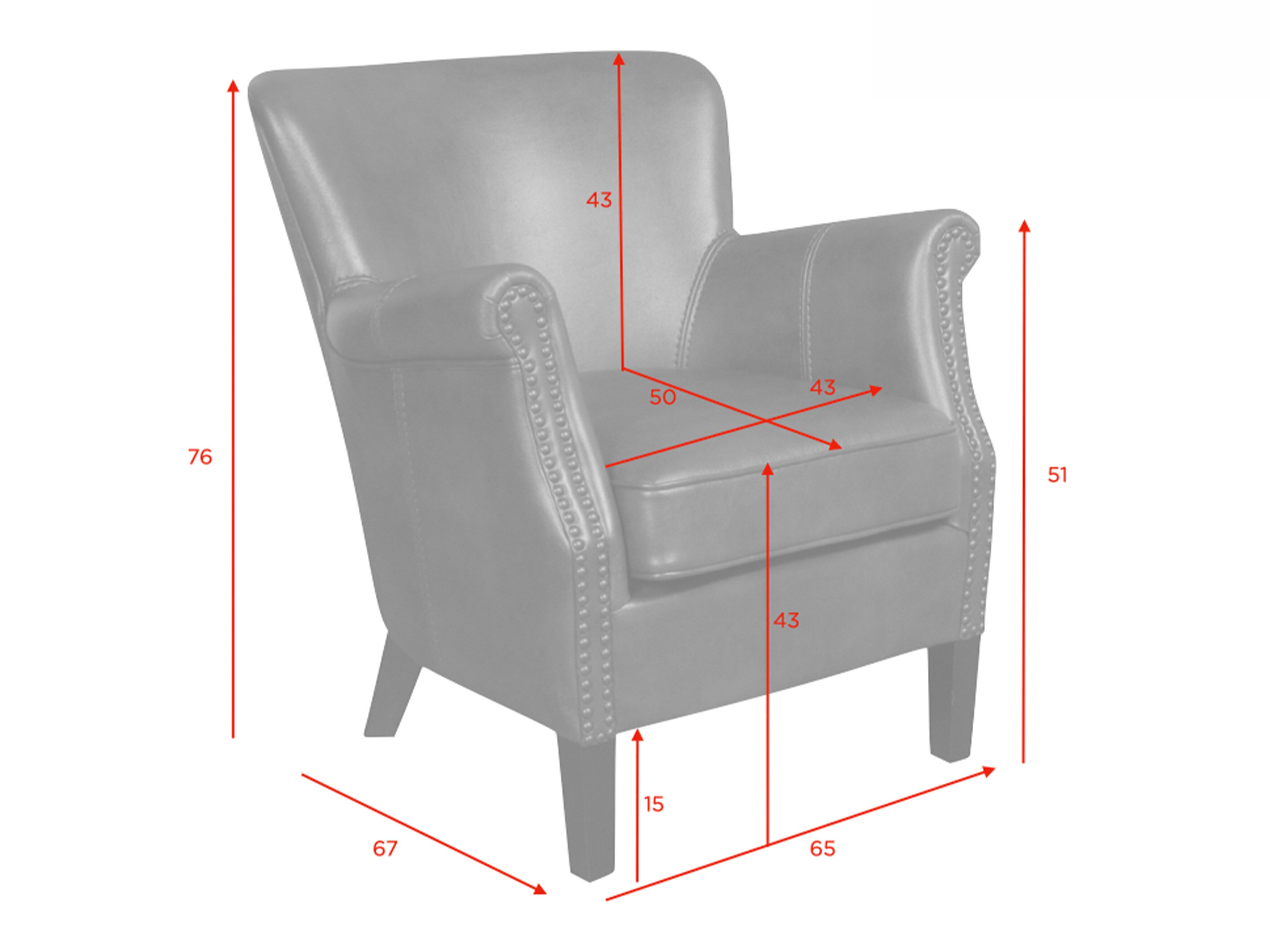 Armchair Anaheim 121 (Black)