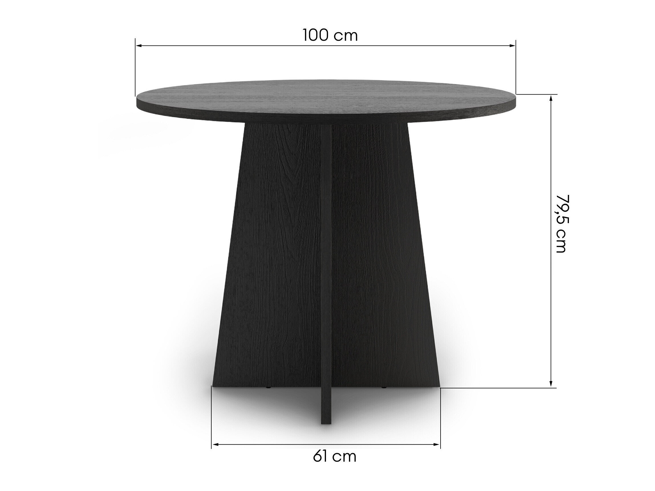 Pöytä Burleson 636 (Musta)