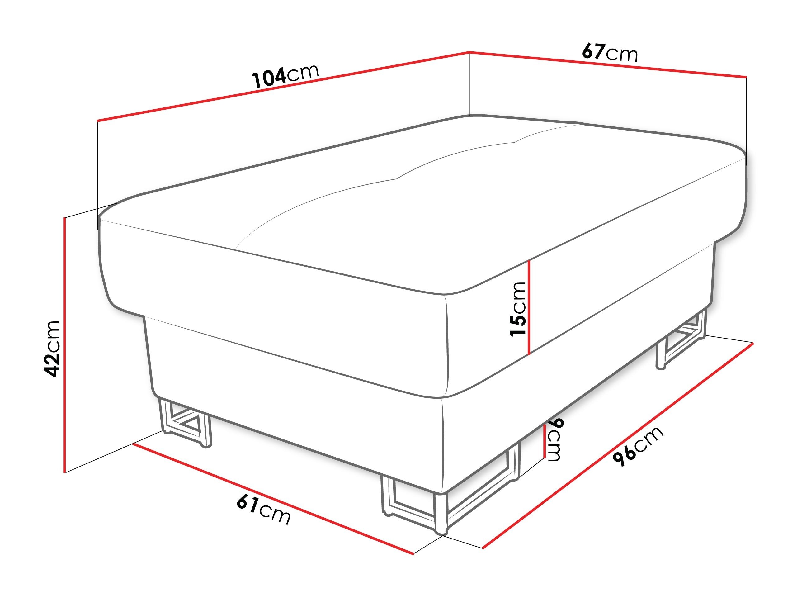 Upholstered bench Comfivo Ruta I (Rico 12)