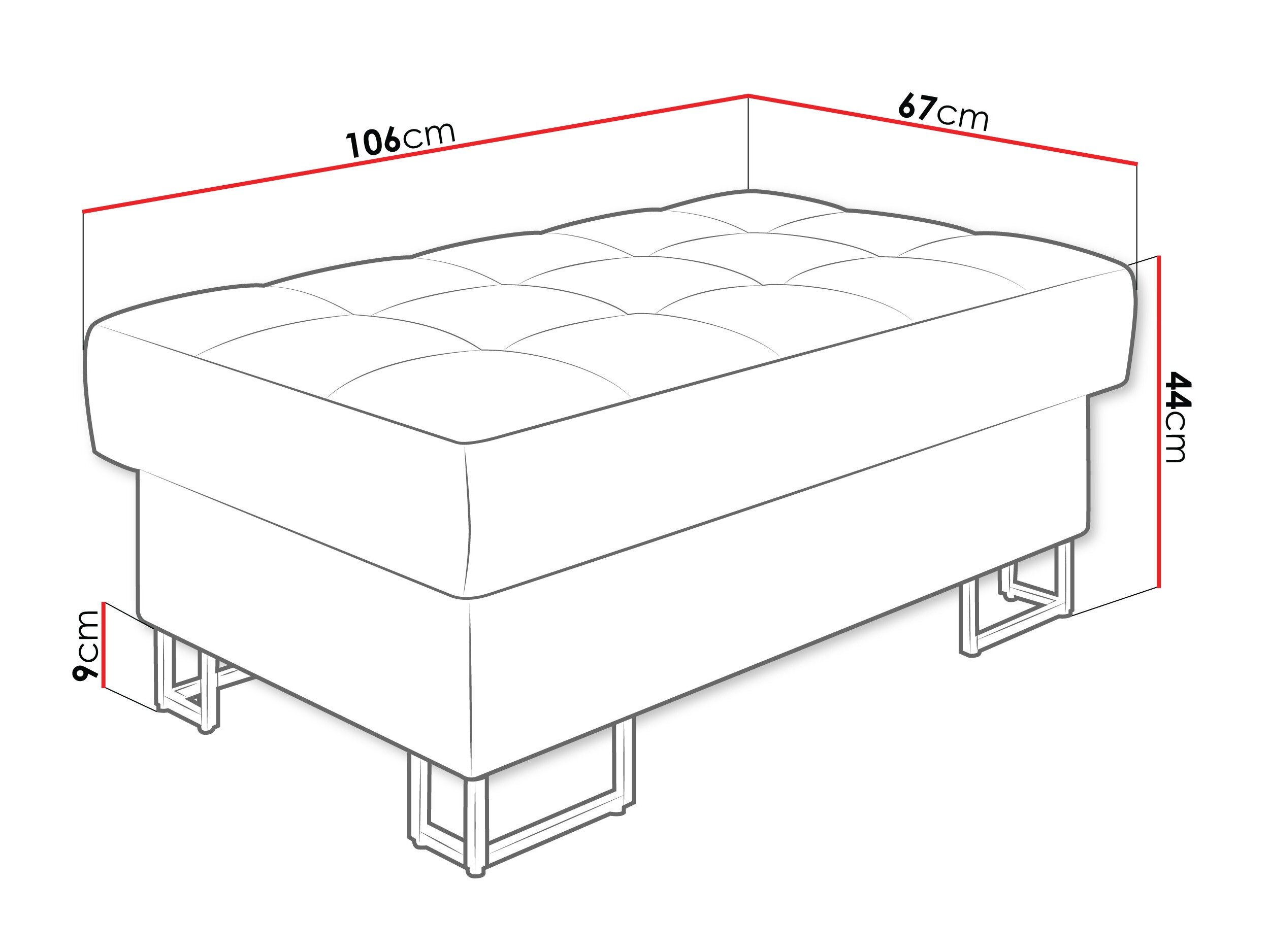 Upholstered bench Comfivo Anima I (Rico 01)