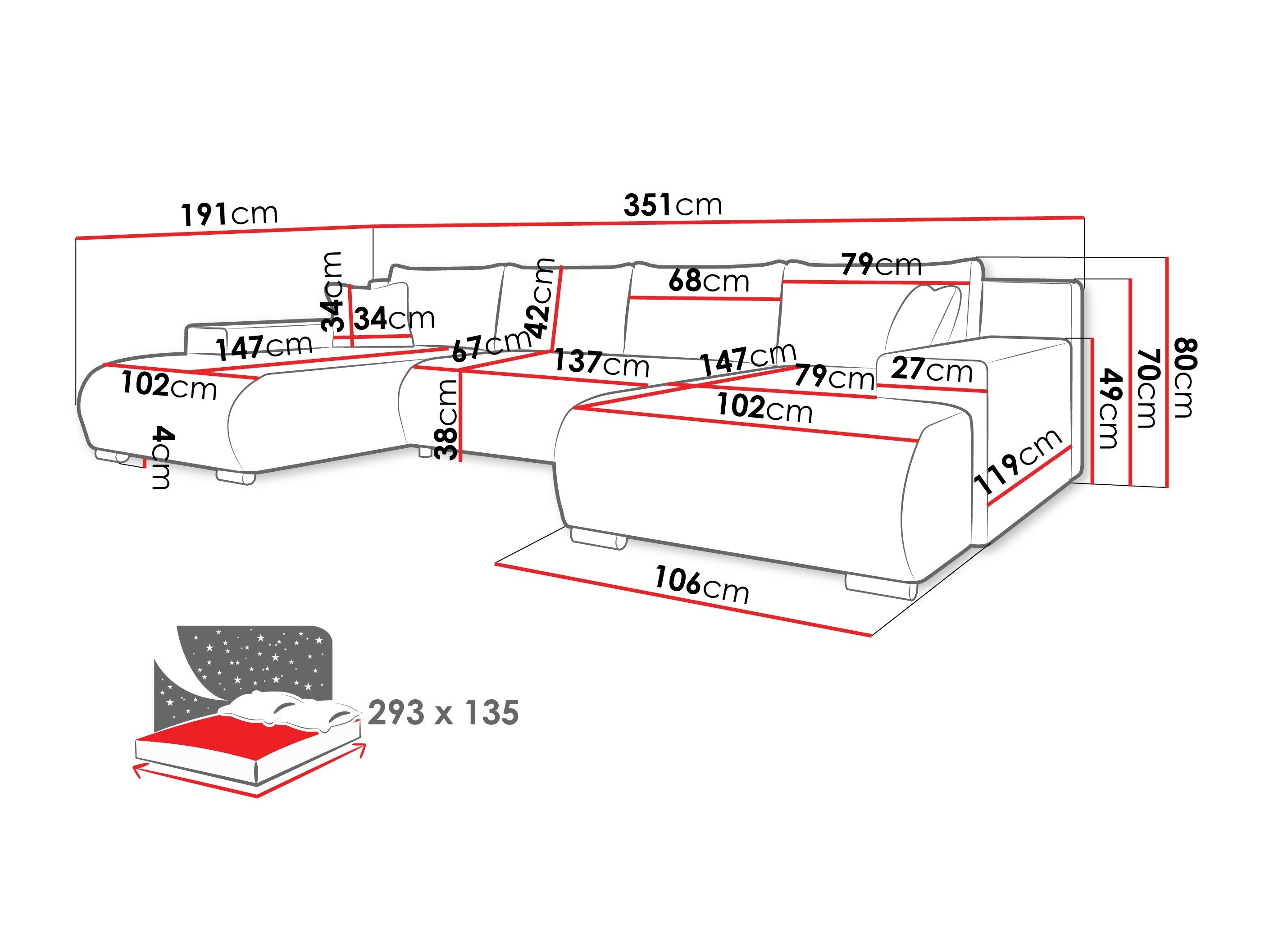 Corner sofa Comfivo Equus I (Rico 01)