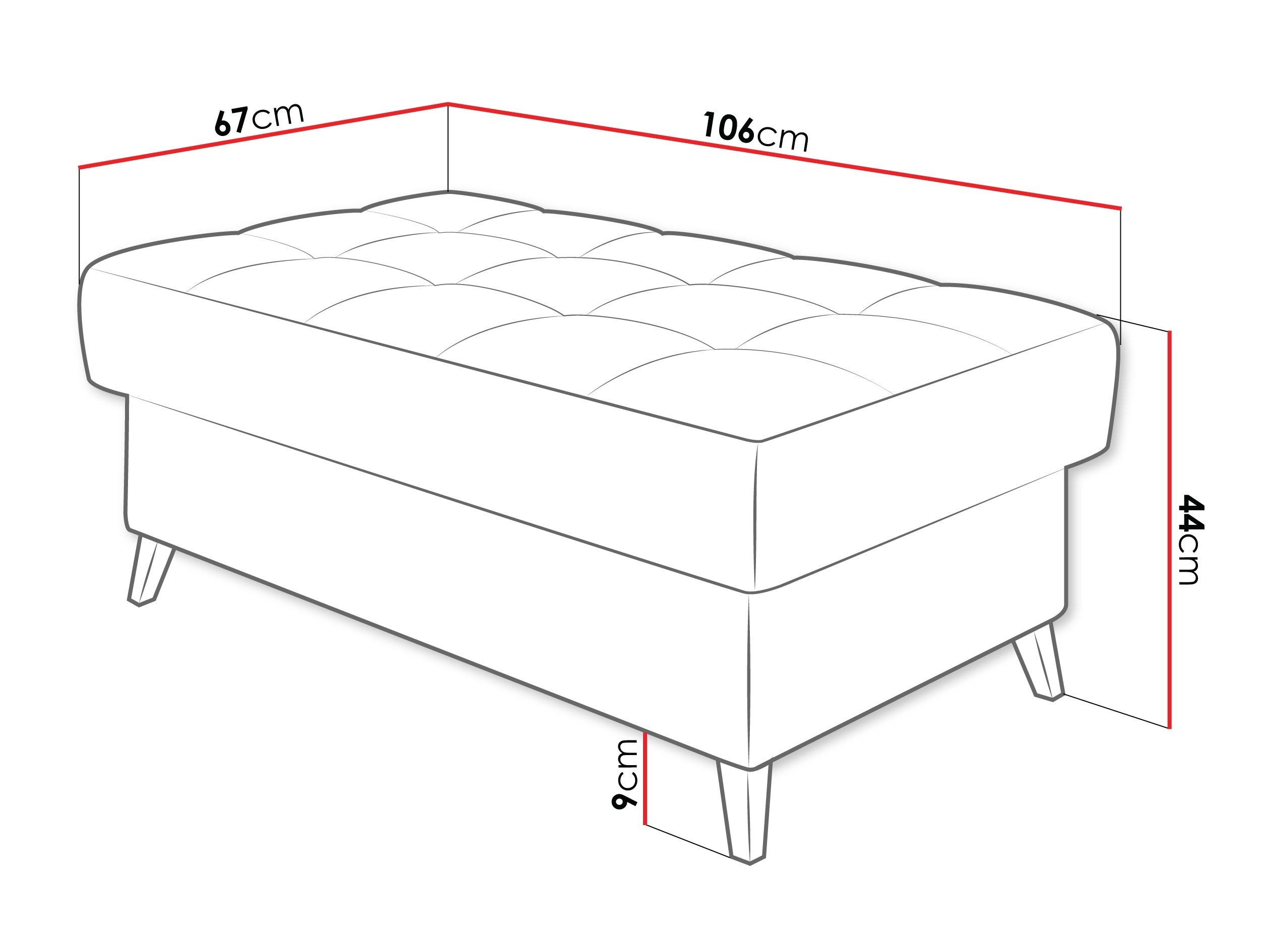 Upholstered bench Comfivo Agnus I (Rico 12)