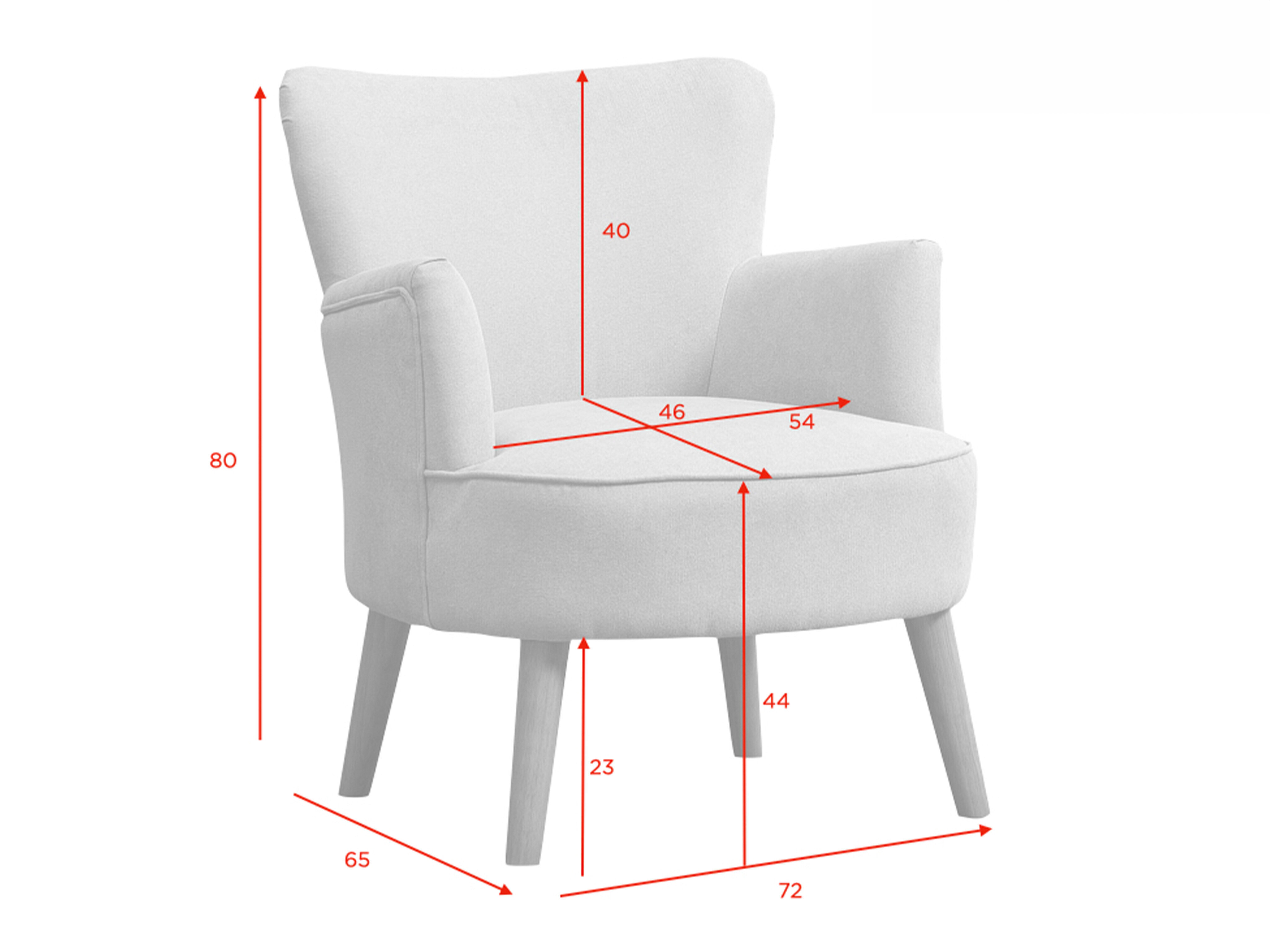 Armchair Anaheim 129 (Light pink)