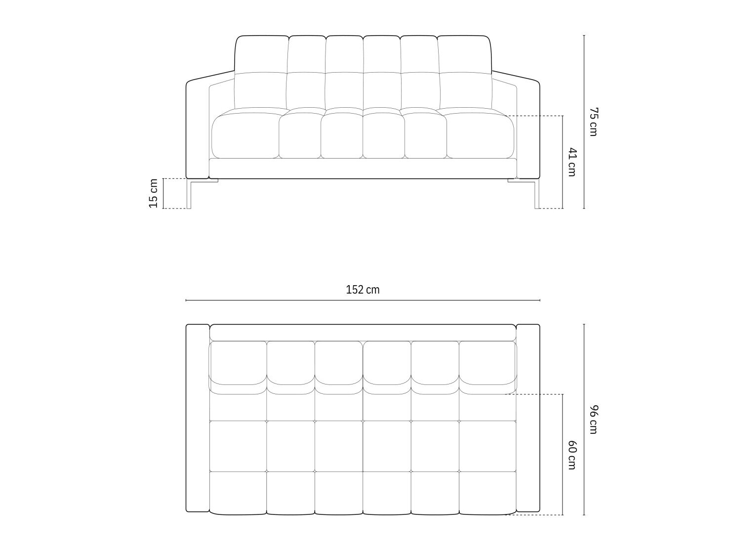 Sofa Lormelo 112 (Malia Cream)