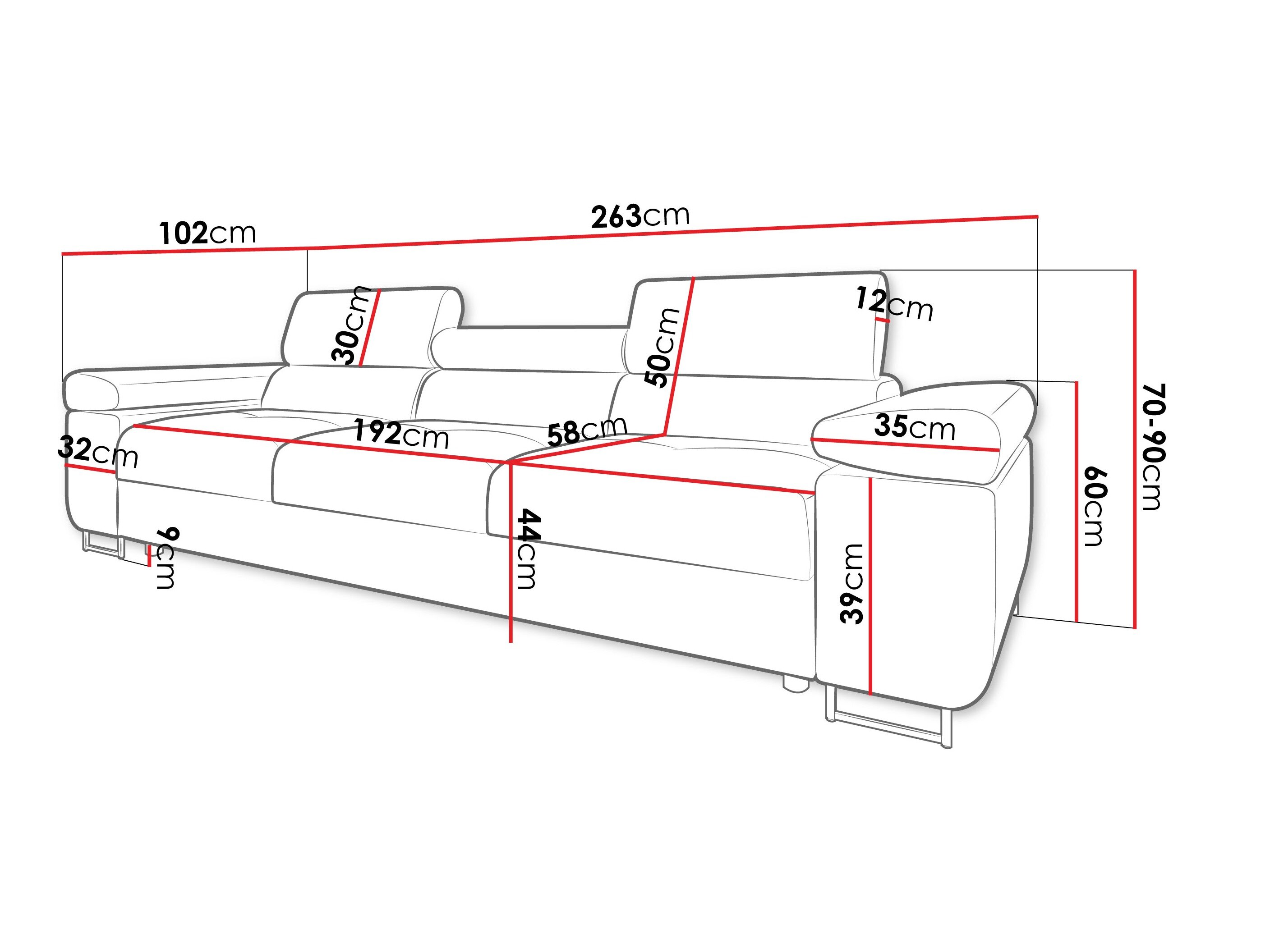 Sofa Comfivo Vinetum IV (Rico 01)