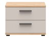 Bedside table Livcali 100 (Artisan oak + Cashmere)