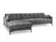 Corner sofa Lormelo 116 (Malia Slate)