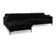 Corner sofa Lormelo 116 (Malia Black)