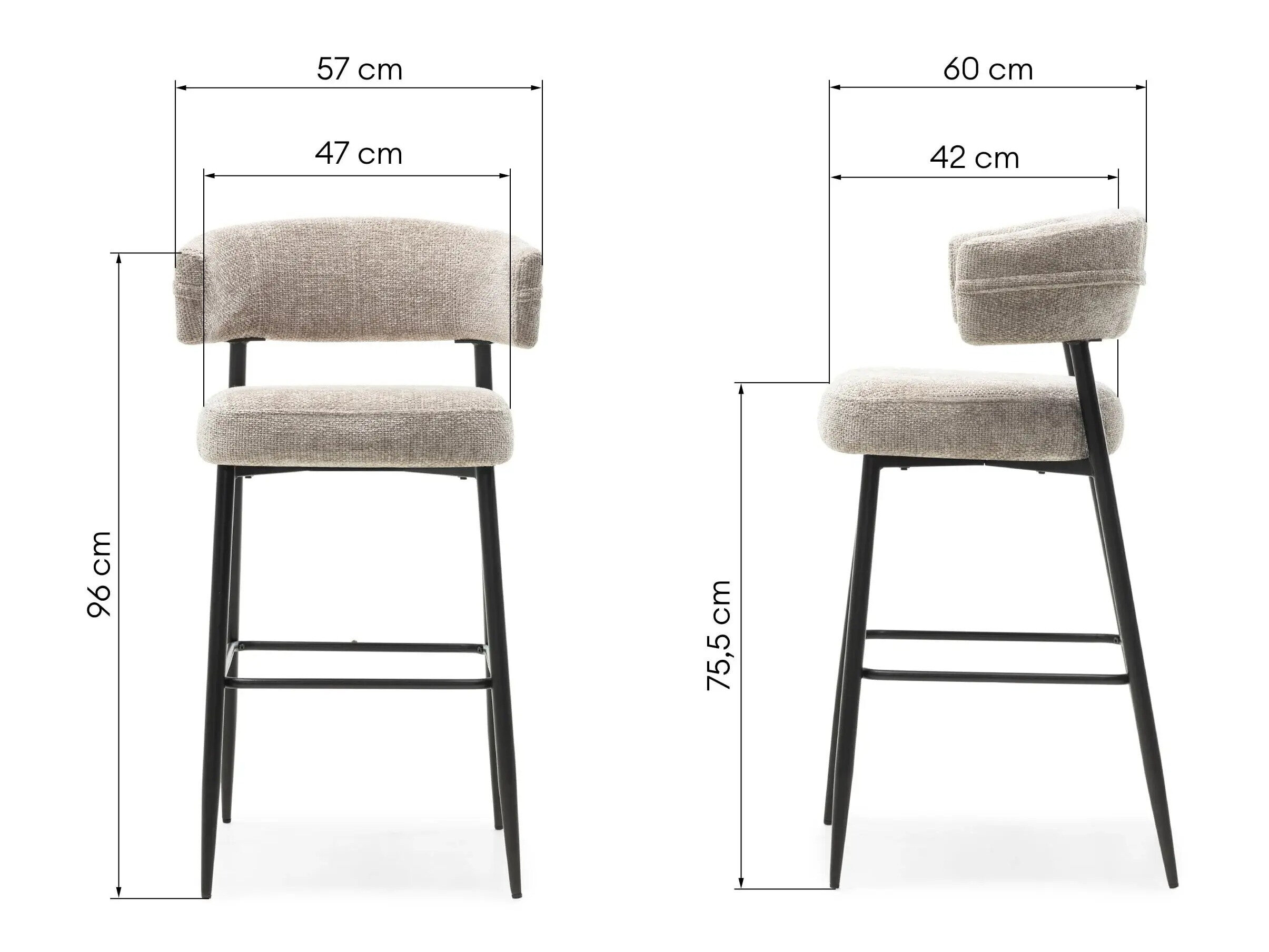 Baarituoli Burleson 663 (Beige)