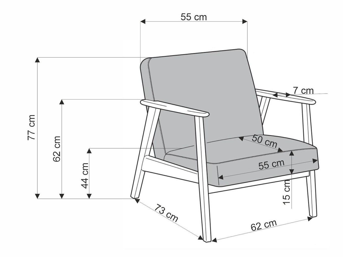 Nojatuoli Houston 2116 (Castel 93)